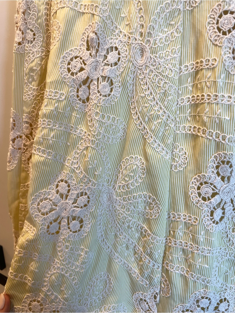 Bardot Soft Yellow Eyelet Midi Dress - Picture 10 of 12